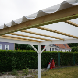 Installation de pergola en PVC Plérin